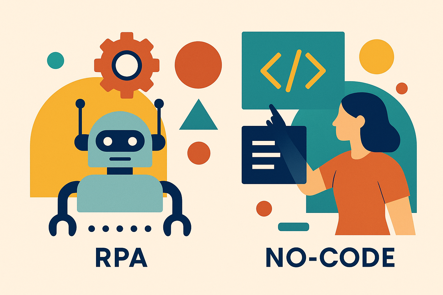 RPA vs No-Code: Differences and Use Cases